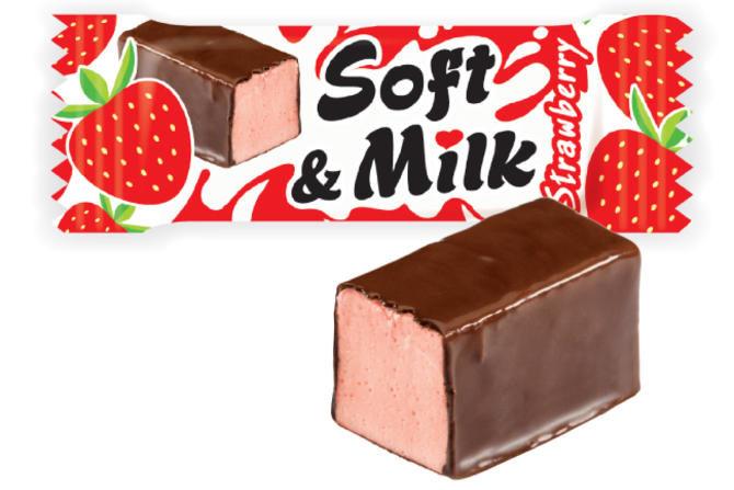 Candy "Soft &Milk Strawberry"
