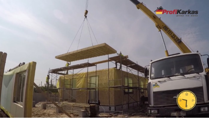 Prefab house erecting within 1 day!