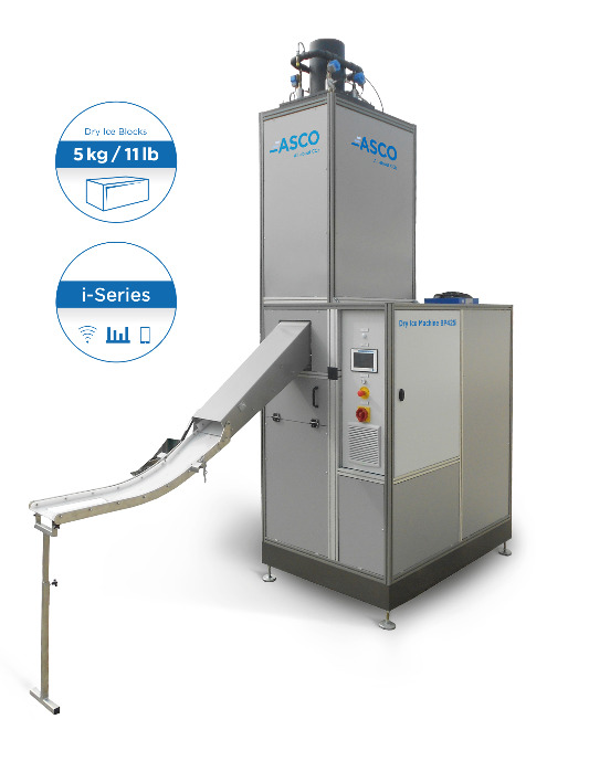 ASCO Dry Ice Machine BP425i produces pellets and slices