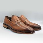 Светло-коричневые классические мужские кожаные туфли