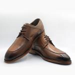 Мужская классическая обувь из натуральной кожи светло-коричневого цвета