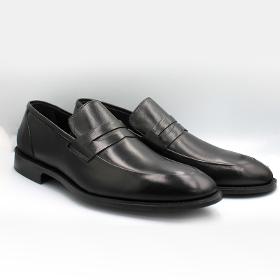 Черные классические мужские кожаные туфли