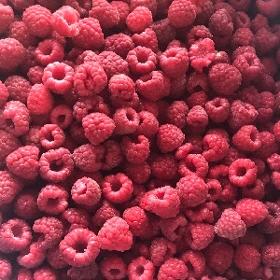 Frozen raspberry