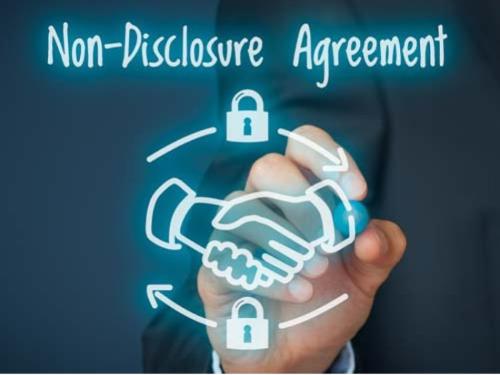 You will get a NDA (Non-Disclosure Agreement)
